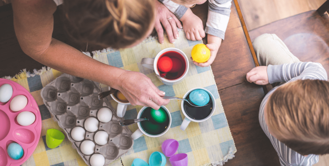 Have fun with your family and dye easter eggs this Easter!