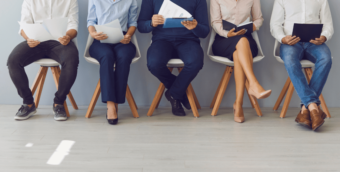 Seasonal Employees filling out job applications