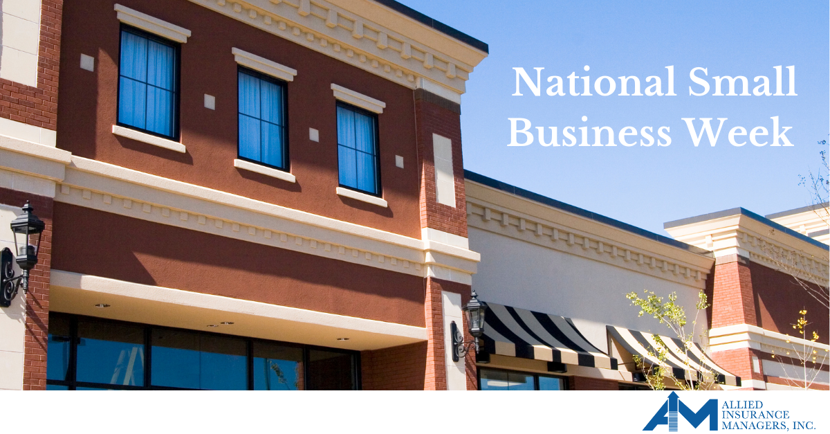 Storefronts side by side for National Small Business Week|