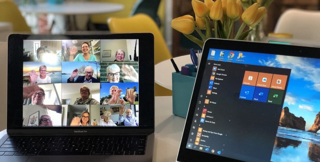 Online meeting using zoom for virtual team building