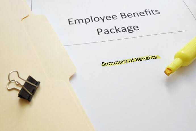 Employee benefits package